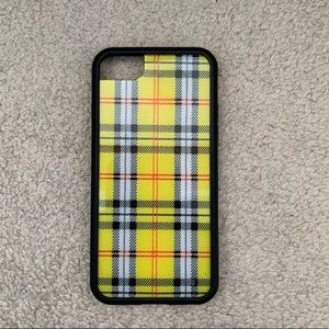 yellow plaid wildflower case